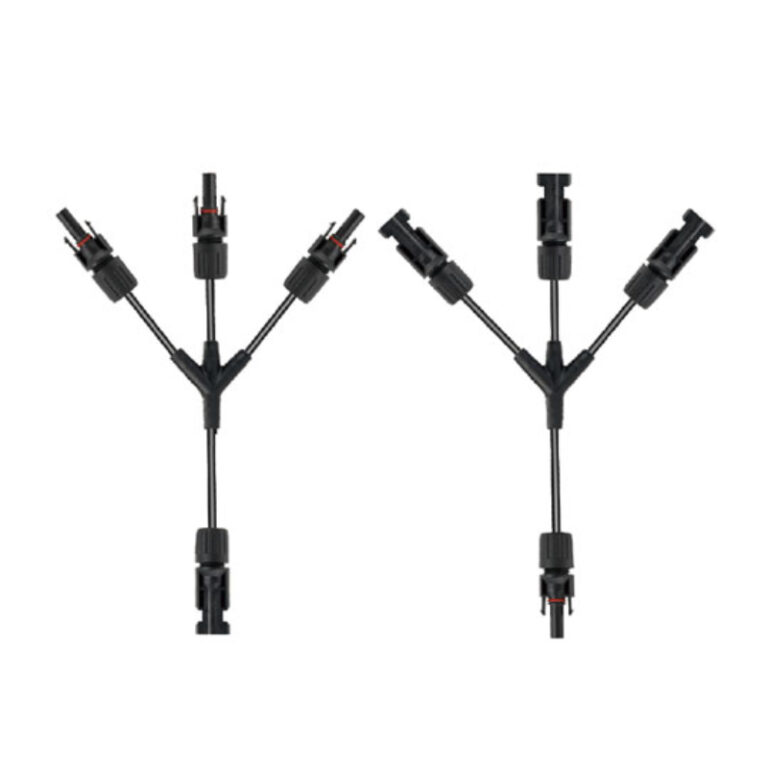 MC4 Y-Branch 1-to-3 Connector, PV-Y4 Parallel Splitter