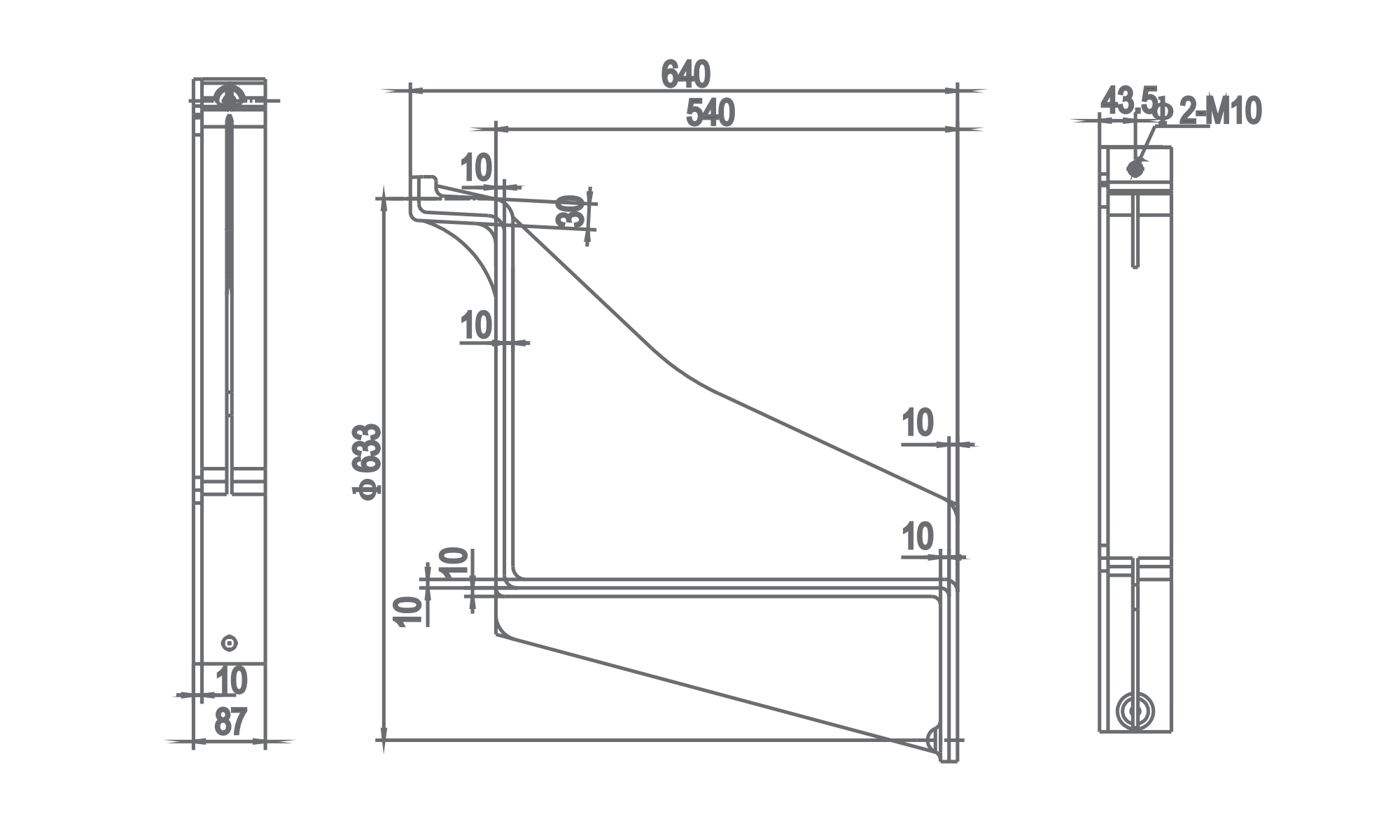 40.5KV Angle Block 4000 ZB40.5-007 - Advanced KYN61 Switchgear Insulation Component 87mm Compact