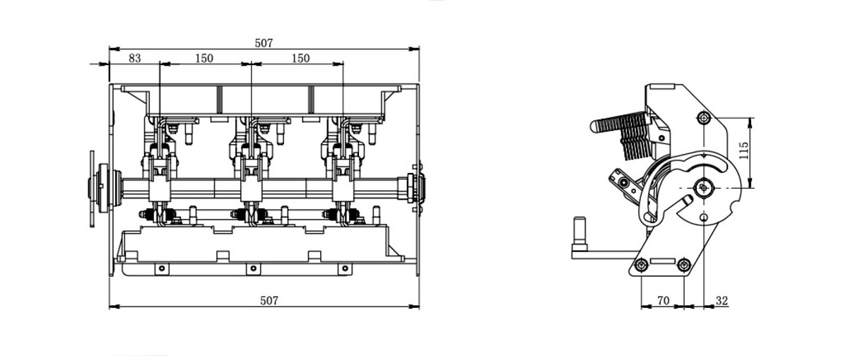 BEC12D-630-20 Load Break Switch 12kV 24kV 630A - SF6 Free Gas Insulated Switchgear GIS 20kA Withstand