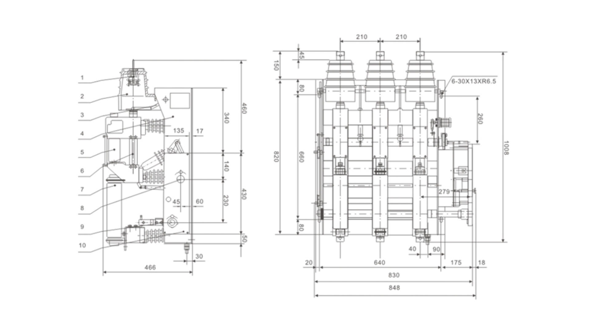 FZN25-12 Indoor Vacuum Load Switch 12kV - FZRN25 Vacuum LBS Fuse Combination for Ring Main Unit