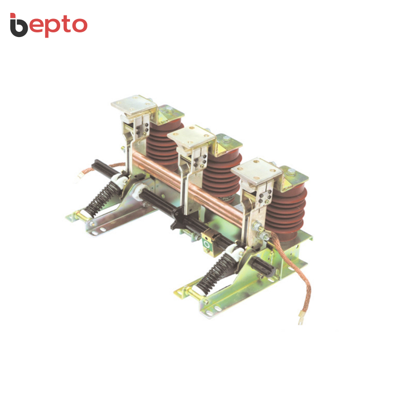 JN17-12-40 Indoor HV AC Earthing Switch 12kV 40kA - MV Switchgear Ground Knife 100kA Making Current 42kV Power Frequency 75kV Lightning Manual Motorized
