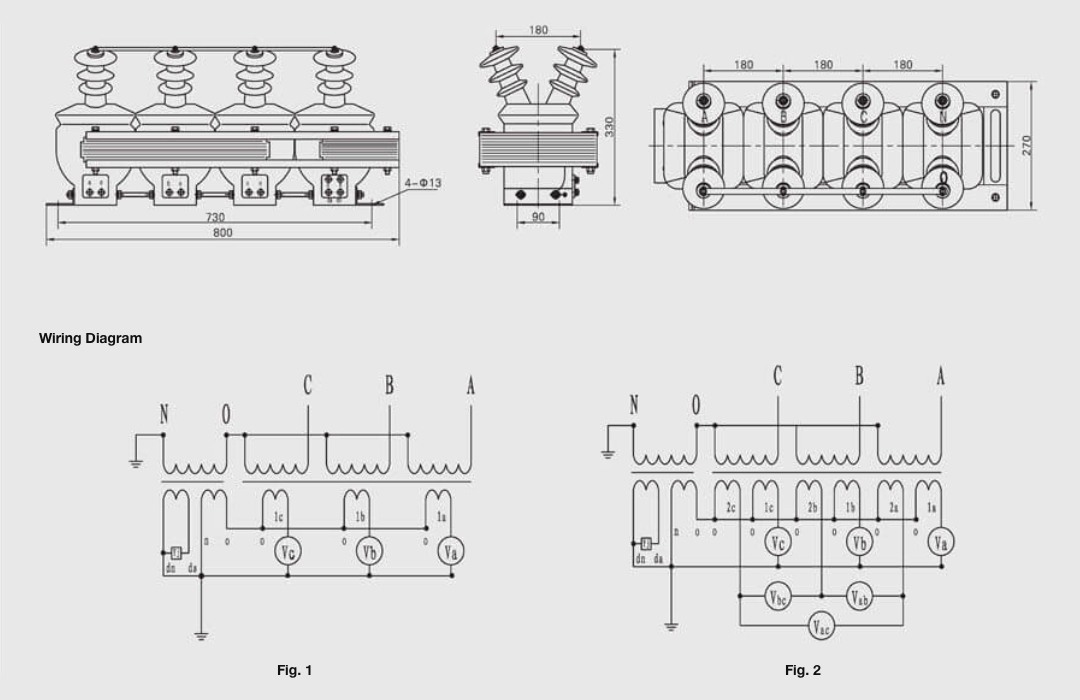 JSZJK-3/6/10 Indoor Three-Phase Anti-Resonance Voltage Transformer 3kV/6kV/10kV Epoxy Resin Casting PT - Anti-Magnet Ferroresonance Suppression 100V/√3+100V/√3 Triple Secondary 0.2/0.5/1/3/6P Class 3×400VA GB1207