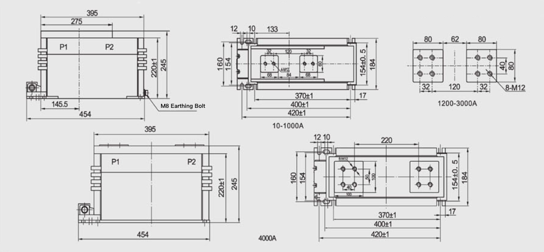 LZZBJ18-10-185h-4 Current Transformer 10kV Support Type CT - 10-4000A 0.2S 0.5 10P Class 250×In Thermal 625×In Dynamic Quad Winding Vacuum Casting 12 42 75kV Epoxy Resin GB1208 IEC60044-1